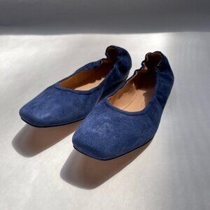 J. Crew | Size 6 | Ballet Flat | Suede | Kid Suede Soft Scrunch Ballet